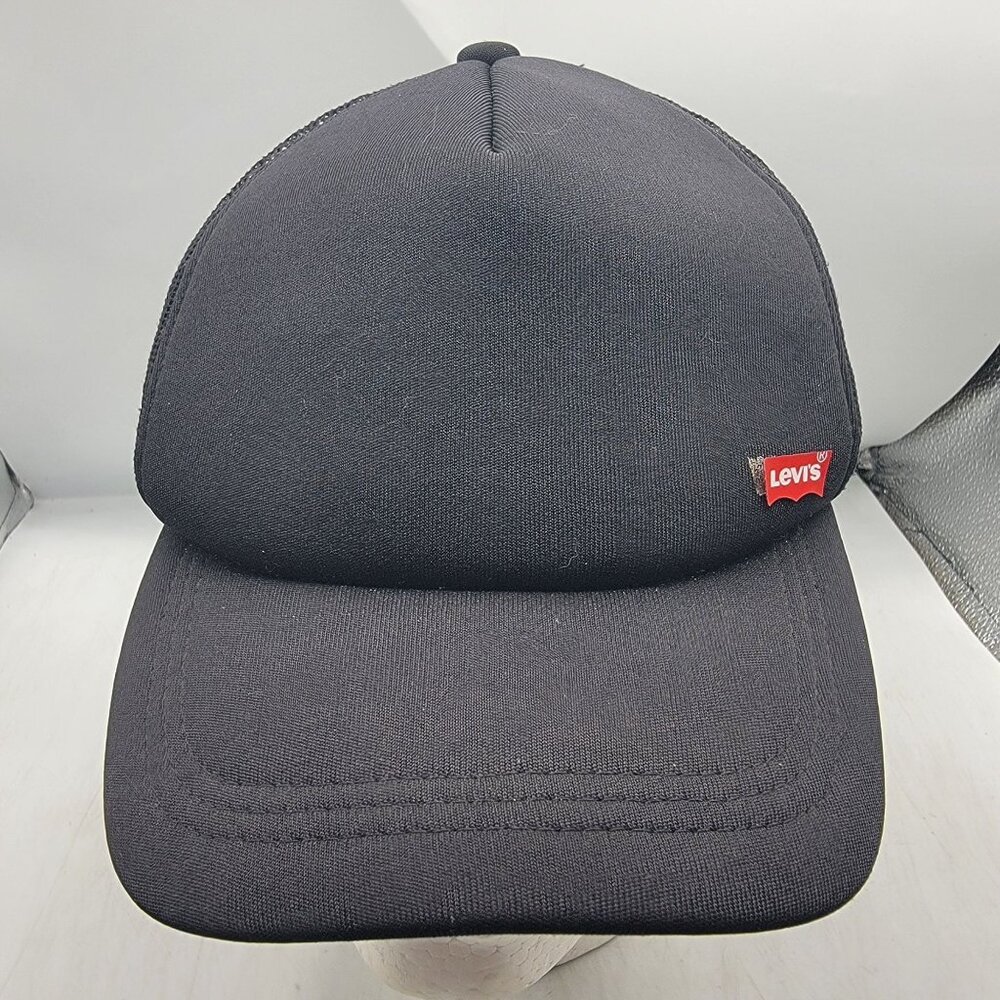 Levis Adults Black Trucker Hat Casual Adjustable Outdoors Lightweight Breathable